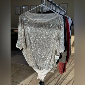 Free People Intimates Sequin Bodysuit